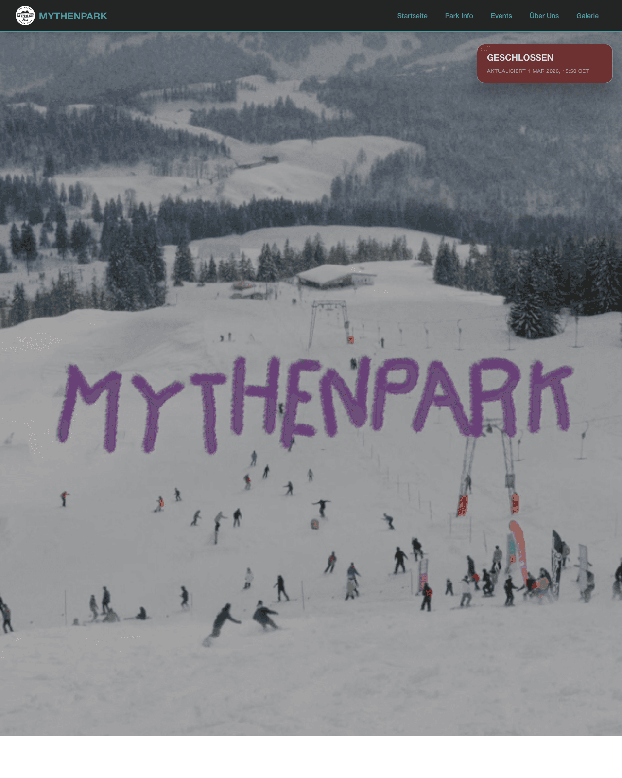 Vorschau der Webseite Mythenpark